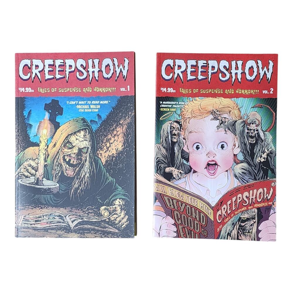 Creepshow comic Tales of suspense and horror Volume 1 & 2 Graphic Novel TPB